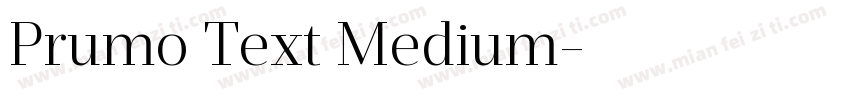Prumo Text Medium字体转换